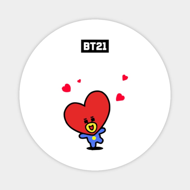 bt21 bts exclusive design 54 Magnet by Typography Dose